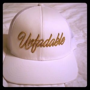 White Unfadable trucker hat
